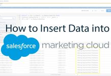 How to Insert Data into Salesforce Marketing Cloud