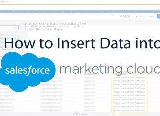 How to Insert Data into Salesforce Marketing Cloud