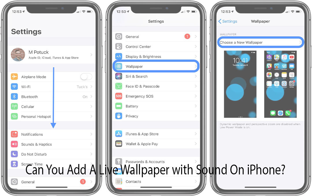 Can You Add A Live Wallpaper with Sound On iPhone?