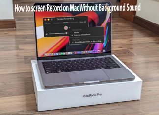 How to screen Record on Mac Without Background Sound