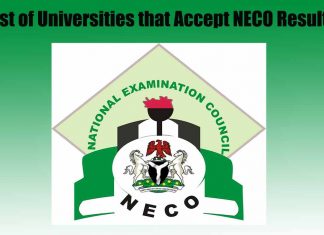 List of Universities that Accept NECO Results in 2025 List of Universities that Accept NECO Results