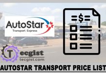 Autostar Transport Price List 2025, Contact And Address Autostar Transport Price List