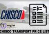Chisco Transport Price List