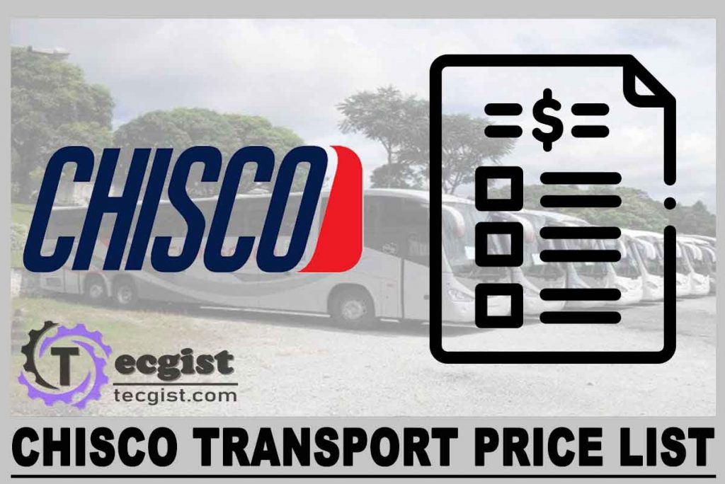 Chisco Transport Price List