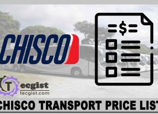 Chisco Transport Price List 2025, Contact And Address Chisco Transport Price List