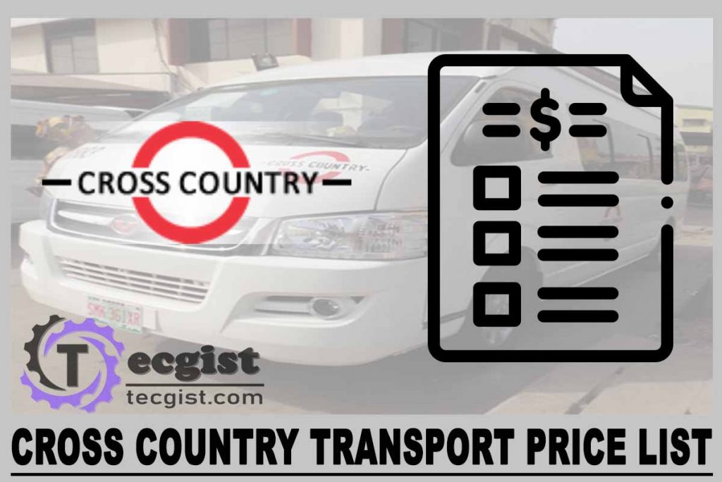 Cross Country Transport Price List