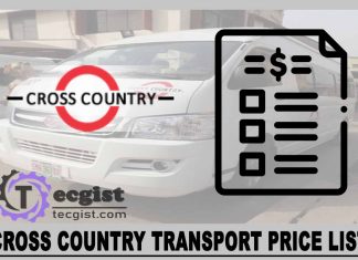 Cross Country Transport Price List 2025, Contact And Address Cross Country Transport Price List