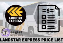 Landstar Express Price List 2025, Contact And Address Landstar Express Price List