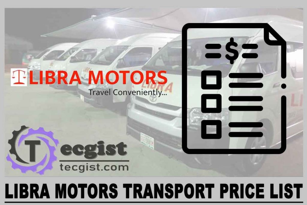 Libra Motors Transport Price List