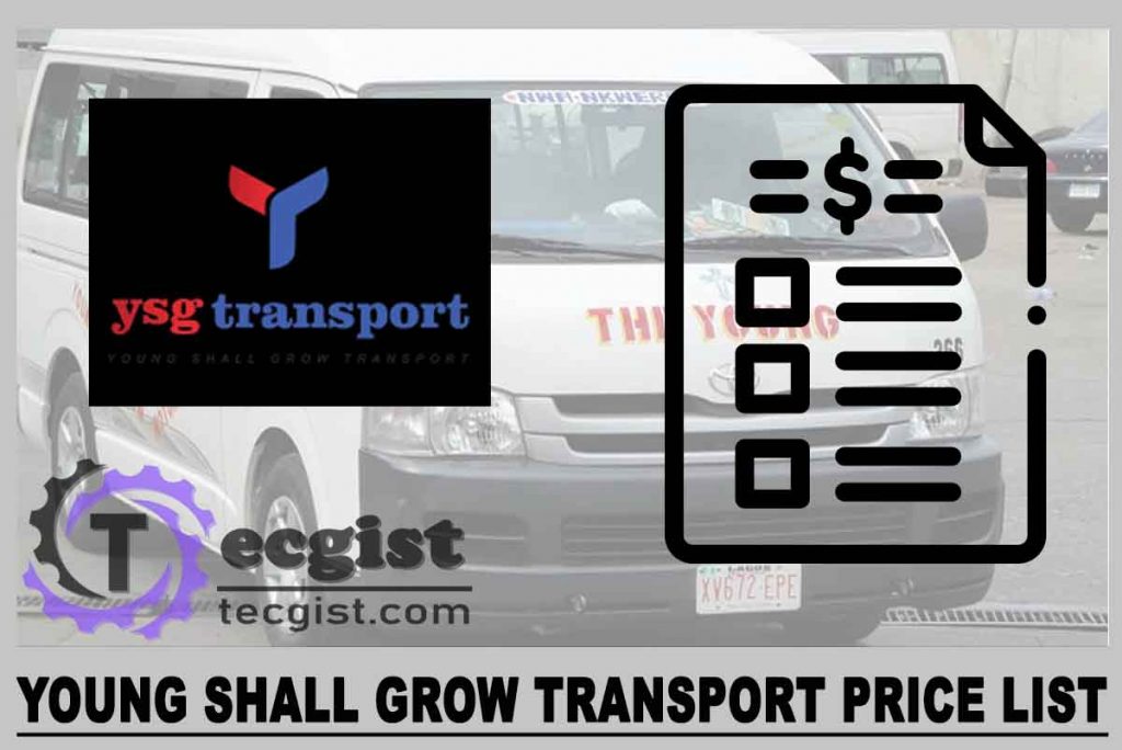 Young Shall Grow Transport Price List