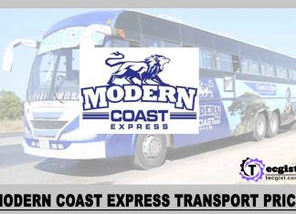 Modern Coast Express Ticket Price