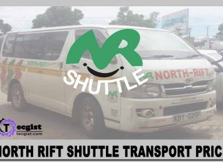 North Rift Shuttle Fare Price