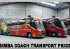 Simba Coach Transport Fare