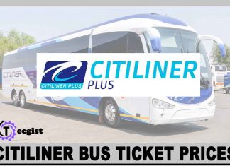 Citiliner Bus Ticket Prices