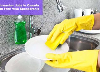 Dishwasher Jobs in Canada with Free Visa Sponsorship