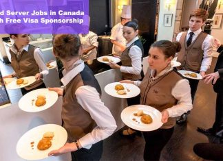 Food Server Jobs in Canada with Free Visa Sponsorship