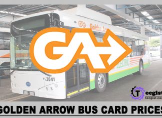 Golden Arrow Bus Card Prices