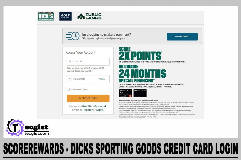 ScoreRewards – Dicks sporting Goods Credit Card Login 