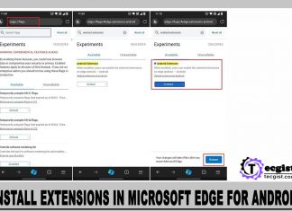 Install Extensions in Microsoft Edge for Android