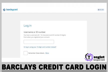 Barclays Credit Card login