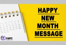 Good Happy New Month Message to Send This April