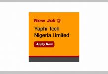 Job Openings at Yaphi Tech Nigeria Limited Job Openings at Yaphi Tech Nigeria Limited